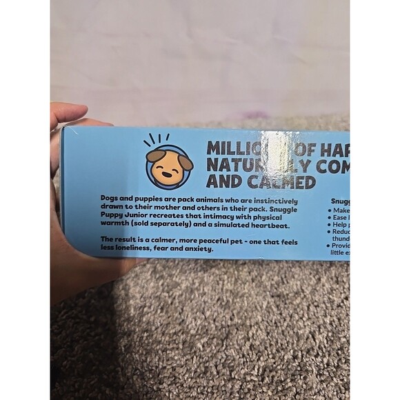 Snuggle Puppy Heartbeat “Junior” Stuffed Anti-Anxiety Toy For Small Dogs NEW - Picture 7 of 7